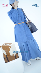 TERMURAH ROK NIBRAS JALANKU BIRU 015 PREMIUM COCOK UNTUK OUTFIT KULIAH HANGOUT  KEKINIAN