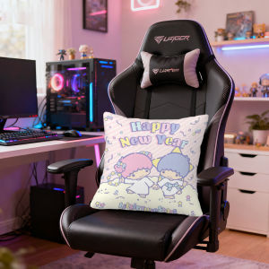 Sanrio | Sanrio Little Twin Stars Pillow Covers Cartoon Sofa Decorative Home Double-sided Printing Short Plush Cushion Cover