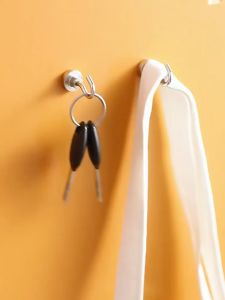 5/10Pcs Heavy Duty Magnetic Hooks: Strong Neodymium Magnets Hook Powerful Stainless Steel Hooks Wall Hooks for Home Storage Hanger Hooks