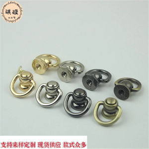 Handmade Bag Accessories Hardware Buckle Strap Connect Ring Screw round Pendant Drop Material Leather Goods Circle Handle