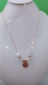 Kalung Wanita Fu 01 & Titanium Anti Karat & Tahan Lama Premium Quality KS0031