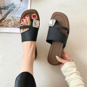 JIFANPAUL | Summer Slip-on Sandals Retro Vacation Style Skirt Match