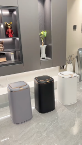 【KIJSIAM】ถังขยะ ถังขยะอัตโนมัติ เซนเซอร์สัมผัส เปิดปิดเงียบ กันน้ำ IPX5 กันชื้น แข็งแรง ทันสมัย ใช้ได้ในห้องน้ำและห้องคร