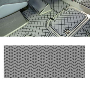 1900*350*6MM Eva Boat Decking Sheet Marine Flooring Anti Slip Pad With Rhombus Diamond Pattern Self-Adhesive Surfboard Traction