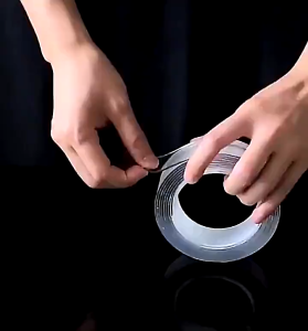 DOUBLE TAPE NANO TRANSPARAN DOUBLE TIP BENING PEREKAT SOLATIP LEM