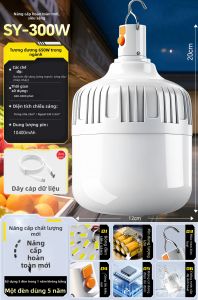 SUIYI | Đèn Khẩn Cấp Không Dây Dùng Trong và Ngoài Nhà Pin Dài