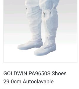 Sepatu boot kain clean room Laboratorium Shoes Autoclave Support Goldwin PA9650S