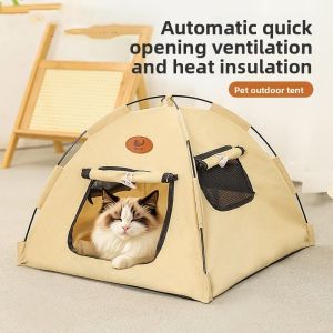 MONLEYTA | Outdoor Pet Tent Cat House Summer Ventilated Heat Dissipation Closed Style Dog Kennel All Season Universal Pet Shelter