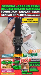Jam Tangan Reebok Original Pria REEBOK RD-VNE-G9-PSIB-BB - Men - Resin Band - Hitam - JAMDUNIA / JAM DUNIA JD18