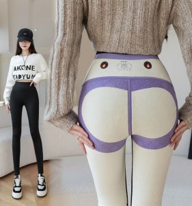 Extra Thick Fleece Lined Shark Skin Pants Womens Winter Outerwear Warm Elastic plus Size Slimming Base Layer Trousers