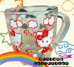 Gelas Kaca Gelas Anak Gelas Karakter Caropy Isi 4 pcs