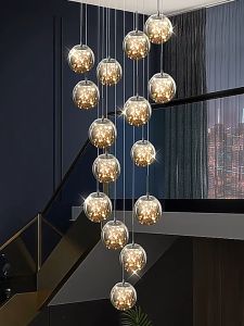 Modern Spiral Pendant Lights & Living Room Chandeliers