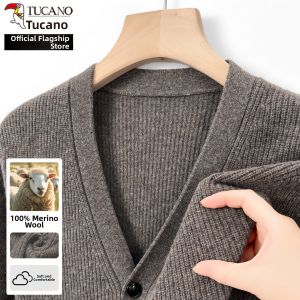 TUCANO | 100 Wool Knitted Cardigan Mens