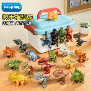 Bite Finger Dinosaur Toy Boy Childrens Net Red Best Selling Jurassic Tyrannosaurus Animal Model Mini Dinosaur