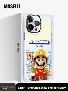 MASFEIL | iPhone 14 Case with 13 Laser Design and Drop Protection