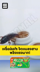 30 ชิ้น สุดคุ้ม San ยากำจัดแมลงสาบ กำจัดแมลงสาบ ฆ่าแมลงสาบ เห็นผลเร็ว ยาวนานหลายสัปดาห์ เหยื่อกำจัดแมลงสาบ แมลงสาบ กำจัด