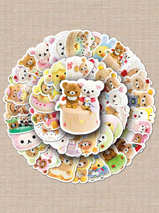 Nhãn Dán Dễ Thương Dễ Thương Hình Gấu Dễ Thương Nhãn Dán Chống Thấm Nước Nhãn Dán Trang Trí Mũ Bảo Hiểm Xe Đạp Nhãn Dán Trang Trí Bàn