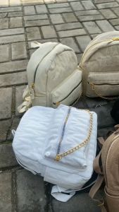 Tas Ransel Wanita Kulit Viola Chain - Irvanbagshop Hangout Backpack