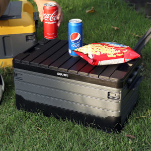 กล่องเก็บของในรถ กล่องเก็บของพับได้ กล่องเก็บของ 35l กล่องเก็บของท้ายรถ ที่เก็บของกลางแจ้ง สามารถนั่งได้ สำหรับตั้งแคมป์ Narmall