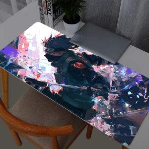 Bandai | Naruto Kakashi Hatake Mouse Pad Large Gamer Gaming Accessories Speed Keyboard Rubber Lock Edge Desk Mat Laptop Mousepad