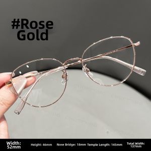Chuming | Ultra-light Titanium Round Frame Eyewear Anti-Blue Light