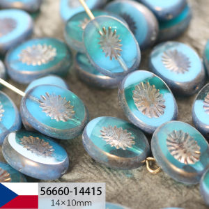 Czech 14x10mm Kiwi Beads DIY Jewelry Loose Beads Necklace Bracelet Accessories Spacer Beads Shiny Fashion Accessories