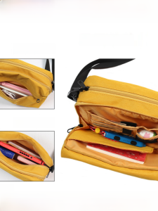 Qminica Travel Waterproof Outdoor Lightweight Diaper Bag Large Capacity Passport Boarding Bag Single Shoulder Bag for Women