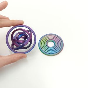 3D Printed Decompression Rotating Fingertip Ring - Anxiety Relief Toy Durable ABS Material Vibrant Colors | Durable Plastic