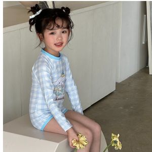 Cinnamoroll Babycinnamoroll Kids Swimsuit One-Piece Womens One-Piece Boxer Swimming Swimsuit Separates Zipper Summer Beach Long Sleeves Swimming Dress