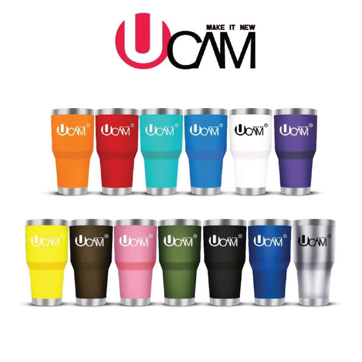 UCAM แก้วเก็บความเย็น แก้วเก็บอุณหภูมิ แก้วเยติ แก้วเก็บความร้อนขนาด 30ออน(850ml) แก้วสแตนเลสของแท้ต้องแบรนด์UCAM เท่านั้น