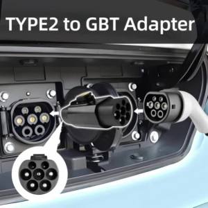 Bộ Chuyển Đổi EVqiaoyi 3 Pha 32A 22KW Type2 Sang GBT Dùng Cho Bộ Sạc EV Type 2 Sang Bộ Sạc Xe Điện GB/T