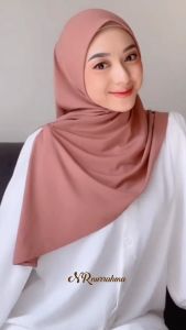 hijab instan segitiga jersey pad antem spandek jersey premium