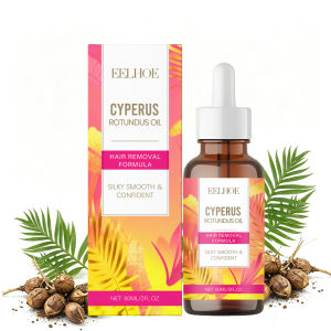 EELHOE | Cyperus Rotundus Oil for Hair Removal Painless Soothing & Nourishing Depilatory Cream for Legs Arms Underarms Smooth Skin Care