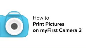 myFirst Camera 3–Mini Digital Camera for Kids with Extra Selfie Lens with Designated Cartoon Pouch and Stickers Birthday Gifts for Kids Video Camera