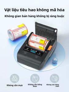 DTPrinter | Máy In Nhãn Di Động Bluetooth Độ Phân Giải Cao 300dpi
