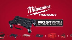 MILWAUKEE 48-22-8410 PACKOUT™ Wheel Flat Dolly Storage Box Trolley PACKOUT 48228410