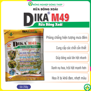 Rửa bông xoài DIKA M49 gói 250g - Ra hoa đồng loạt Cải Thiện Chất Lượng Hạt Xoài Tăng Thời Gian Thụ Phấn Và Đậu Trái Giảm Hiện Tượng Khô Đen Trái Non - Lazada