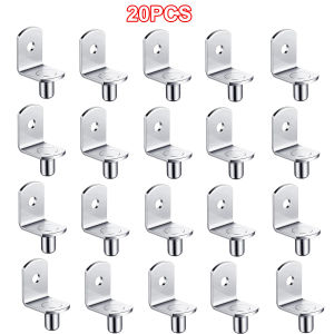 20Pcs Shelf Brackets Support Studs Pegs 5mm Metal Pin Shelves Seperator Furniture Shelf Wall Mount Bracket Holder For Cabinet