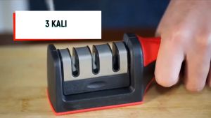 Alat Asahan Pisau Gunting 3 Step Knife Sharpener Pengasah Pisau Dapur Stainless Steel