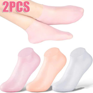 1Pair Silicone Socks Moisturizing Gel Socks Exfoliating and Preventing Dryness Spa Foot Care Tool Cracked Dead Skin Remove Protector