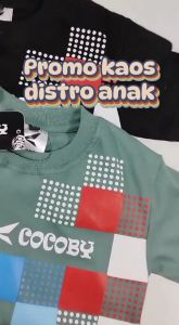 Baju kaos anak distro reguller premium laki laki perempuan usia 1 sampai 8 tahun