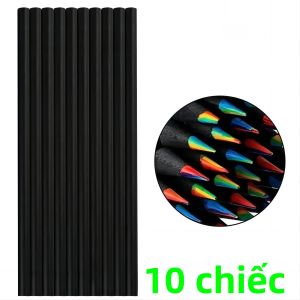 10 Chiếc 7 Trong 1 Màu Cầu Vồng Bút Chì Gỗ Đen HB Dẫn Phác Thảo Doodling Tô Màu Tranh Các Loại Màu Sắc Bút Chì Màu Gỗ