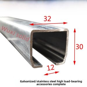 Galvanized C-Steel Cable Hoist Track Wheel YC30 Moving Door Cable Line Slide Rail Wheel Hardware Mechanism Wheel