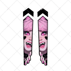 Decorative Waterproof Stickers for Road And Mountain Bicycles Customization Anime Eyes Decals Car Interior Accessories