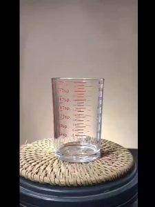 JeDa แก้วตวงนม 120ml ถ้วยที่มีสเกล สําหรับเอสเปรสโซ่ กาแฟ บาริสต้า Milk glass