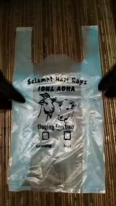 (Isi 50pcs) Kantong Plastik Daging Kurban Kantong Kresek Qurban Plastik Idhul Adha Kantong Plastik Kemasan Daging Kurban Best Quality Kantong Kresek Daging Kurban Idhul Adha