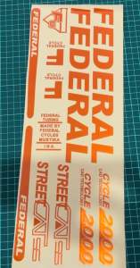 Cutting stiker speda federal fc2000 street cat