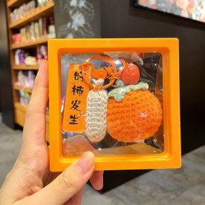 Creative Knitted Keychain Gift Peanuts Company Sent Friends Blessing Small Gifts Festive Decorative Practical Utility