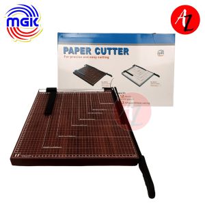 MGK Wooden Paper Cutter Trimmer for Office Work Use - Grid pattern with Measurement Marking Guide A5 B5 A4 B5 A3 Sizes