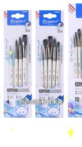 2025 ชุดแปรงทาสีไนลอน Giorgione สำหรับสีน้ำ สีน้ำมัน สีอะคริลิก แปรงสองสีสำหรับการวาดภาพเด็ก